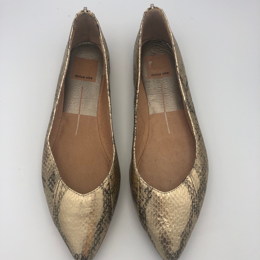 Dolce Vita Pavari Skimmers Leather Flats sz 6